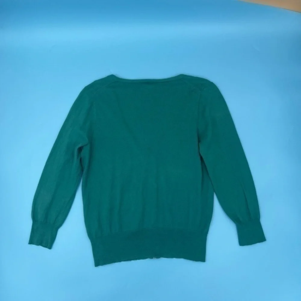J. Crew Cotton/Wool Zipper Cardigan Sweater